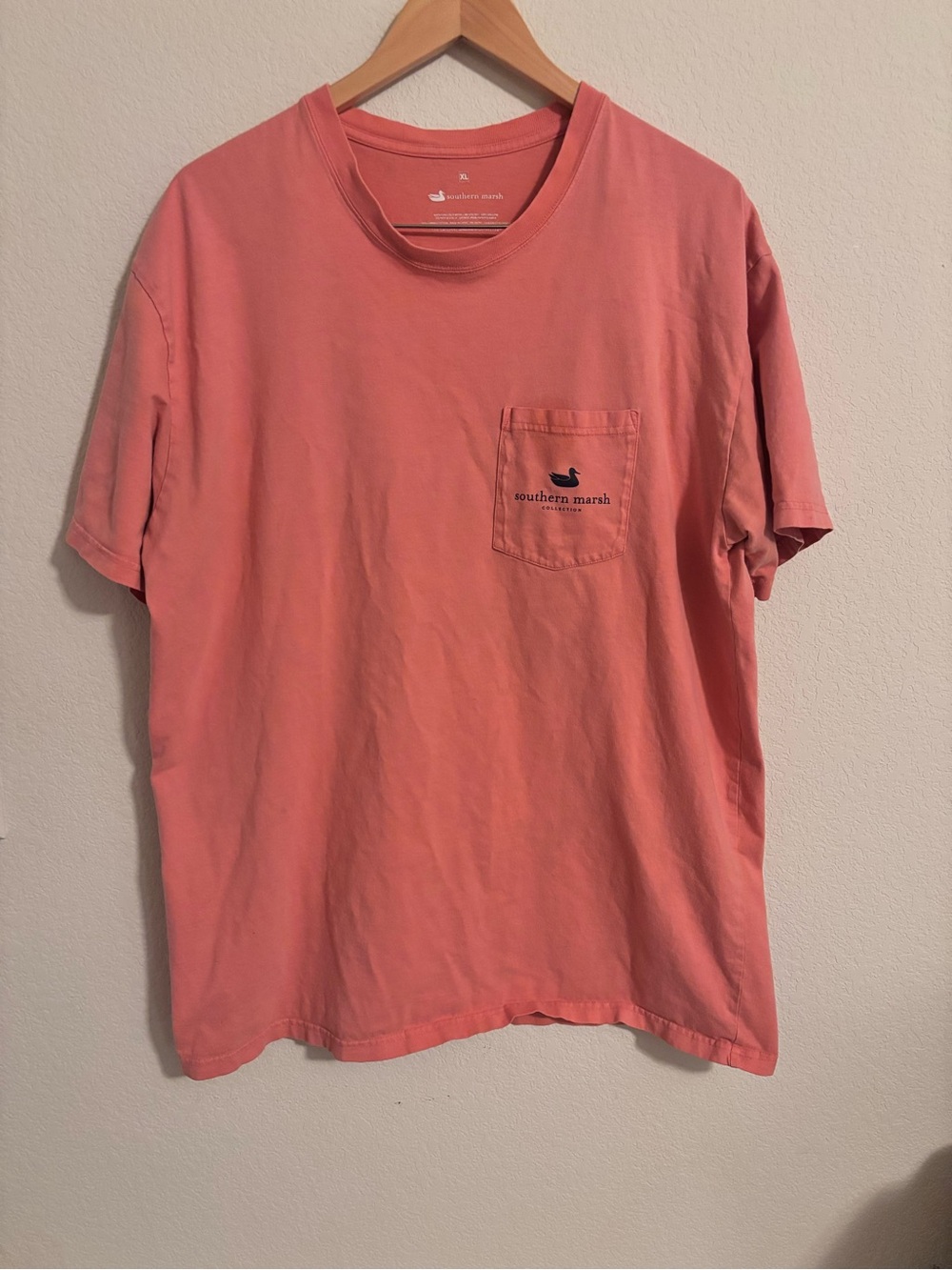 Southern Marsh Coral Short-Sleeve Pocket Tee